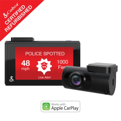 Cobra Smart Dash & Rear Cam SC 200D QHD 1600P WiFi GPS Certified Refurbished - Image 1 of 4