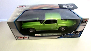 NEW Maisto Special Edition 1:18 Scale 1971 Chevrolet Chevy Green Camaro Diecast - Picture 1 of 6