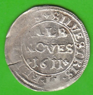 Salm-Dhaun Albus 1611 in VZ Embossing Weakness Small Tear Very Pretty NSWLeipzig - Image 1 of 2