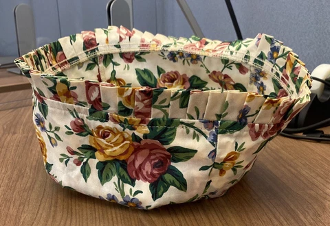 Longaberger Basket Fabric Liner - Stand Up Style - Garden Splendor Cover