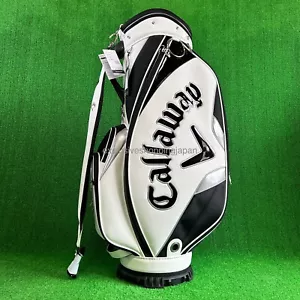 Callaway Golf Exia Cart Bag 25JM 9.5 x 47inch 5-way 4.0kg 2025 White/Black New - Picture 1 of 19