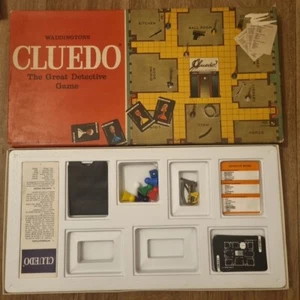 1972 VINTAGE WADDINGTONS CLUEDO ISTRUZIONI TUTTI I PERSONAGGI COMPLETO - Foto 1 di 11