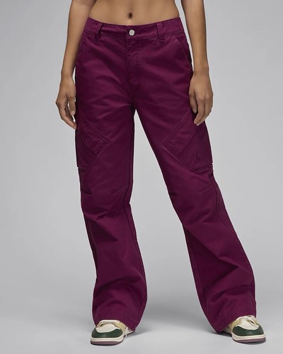 Nike Jordan Chicago Pantalone Donna Rosso Cotone Taglia XS