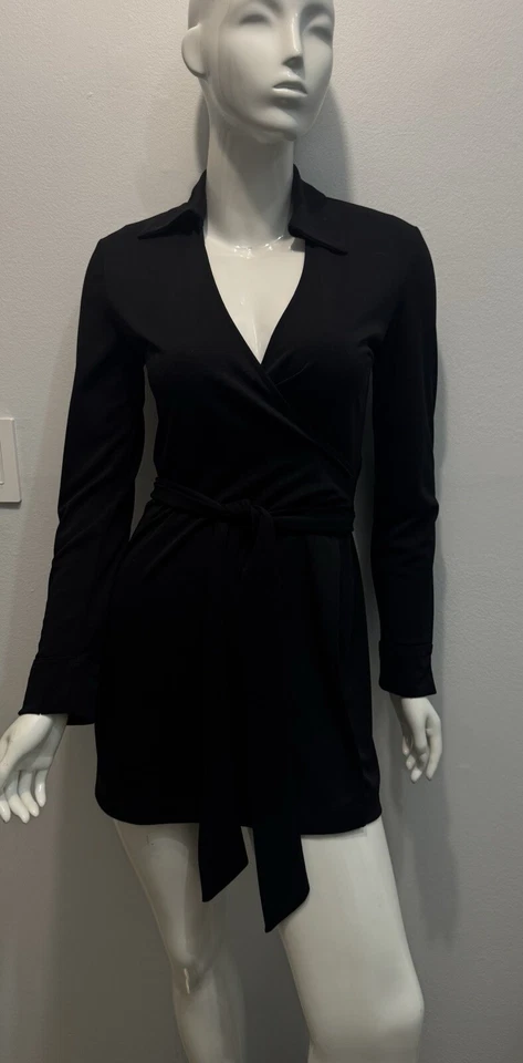 Short And Sexy Dress For Any Occasion With A Belt Tied Around The Waist  - Image 1 of 1