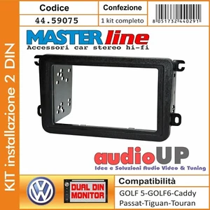 Bisel de Radio 2 din Volkswagen T5 De 2009 IN Entonces Soporte Fijación ABS - Imagen 1 de 2