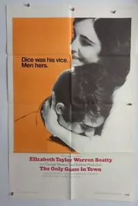 Póster original de la película Elizabeth Taylor, Warren Beatty "The Only Game in Town" - Imagen 1 de 1