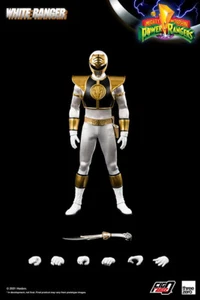 Figura de acción Threezero Mighty Morphin Power Rangers (MMPR) White Ranger 1:6 - Imagen 1 de 11