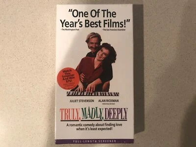 Truly, Madly, Deeply (VHS, 1992) Alan Rickman - Sealed Screener - Image 1 of 4