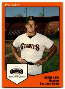 1989 ProCards Duane Espy San Jose Giants #453