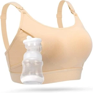 Momcozy Hands Free Pumping Bra, Adjustable Breast-Pumps Holding and Nursing Bra, - Picture 1 of 6