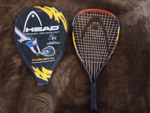 HEAD Ti Crush XL TITANIUM RACQUETBALL RACQUET Complete with Cover CR8C - Picture 1 of 2