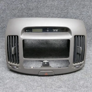 2007-2010 Elantra Dashboard Radio Bezel 9K Dark Taupe w/ Clock & Vents OEM 73752 - Picture 1 of 12