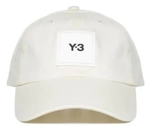 ADIDAS Y-3 SQUARE LOGO PATCH CAP, WHITE/IVORY, SIZE OSFA, H15772 S/S ‘21 *NEW🔥 - Picture 1 of 6