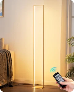 LED Floor Lamp, 55" Modern Minimalist Square Corner Light 3000K-6000K Dimmable, - Picture 1 of 13