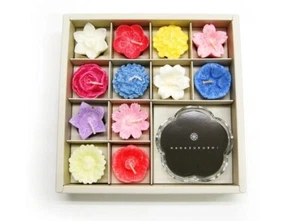 Kameyama Japan Schwebende Kerze Glas Halter Set Saisonales Blumendesign Neu Kostenloser Versand - Bild 1 von 8