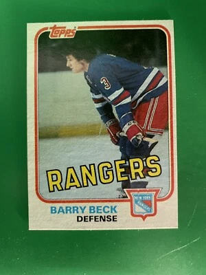 1981-82 Topps Barry Beck New York Rangers #3 - Image 1 of 2