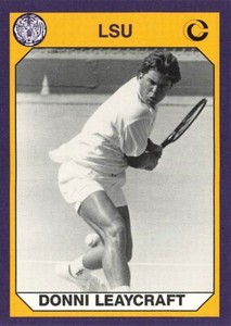 1990 Collegiate Collection LSU Tigers Tennis Donni Leaycraft #192