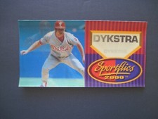 LEN DYKSTRA PROMO CARD 1994 Sportflics 2000 Hobby Case Insert Phillies Scarce