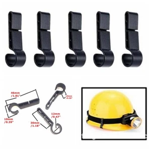 20 piezas Tapa de seguridad antideslizante fácil montaje casco clips faro gancho hebilla - Imagen 1 de 11