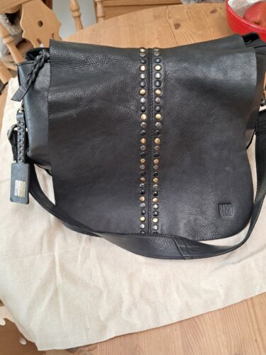 Black Leather BIBA Hand Bag