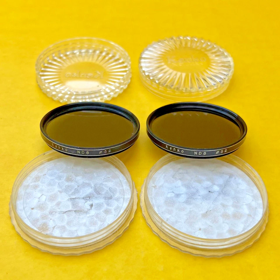 Two Kenko ND-8 Neutral Density 52mm pair of Three-Stop Lens Filters - Image 1 of 3