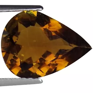 2.35 Ct IGI Certified Natural Tourmaline Gemstone Brown Color Pear Cut - Picture 1 of 2