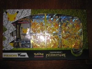 POKEMON NEUF COFFRET CELEBRATIONS SPECIAL PIKACHU V-UNION PUZZLE FRANCAIS SCELLE - Picture 1 of 10