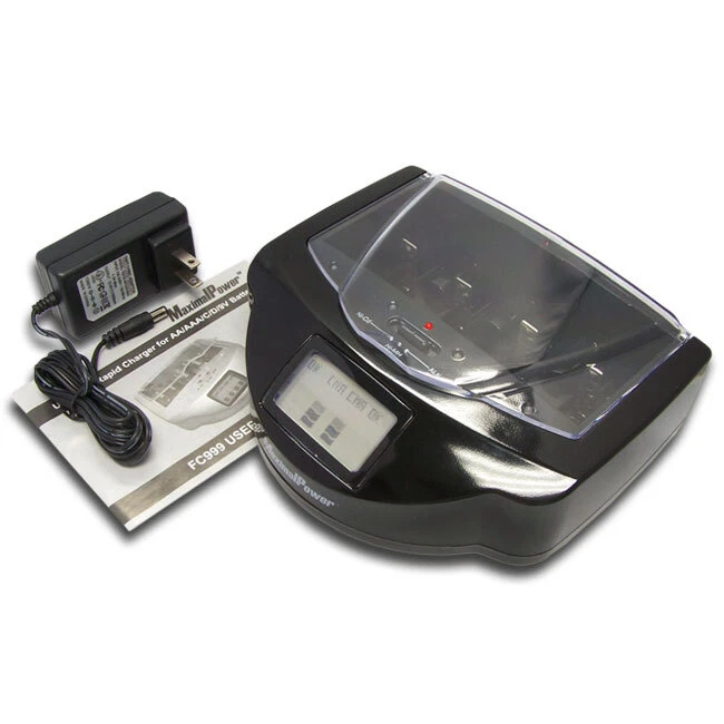FC999 Alkaline NiMh NiCd AA AAA AAAA C D 9V 9 Volt Battery Universal Charger - Image 1 of 4