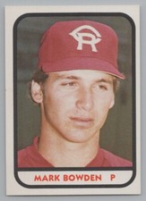 Mark Bowden 1981 TCMA Cedar Rapids Reds