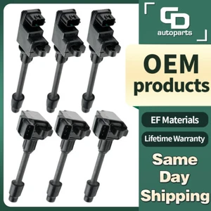 UF138 + UF263 OEM 6 Ignition Coils for 3.0L 1995-1999 NISSAN Maxima INFINITI I30 - Picture 1 of 9