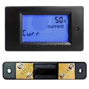 100A LCD Digital Volt Watt Current Power Meter Ammeter Voltmeter Meter+Shunt - Zdjęcie 1 z 22