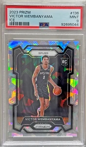 2023 Panini Prizm Victor Wembanyama Ice Rookie PSA 9* - Picture 1 of 2