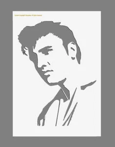 Elvis Presley Stencil Celebrity art Mylar Stencil A5/A4/A3 sizes 190 micron (#2) - Picture 1 of 5