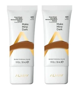 Almay Smart Shade Anti-Aging Skintone Matching Makeup 600 Make Mine Dark Lot 2 - Picture 1 of 1