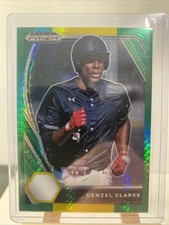 2021 Panini Prizm Draft Picks Hyper Green & Yellow Prizm Denzel Clarke #PDP127