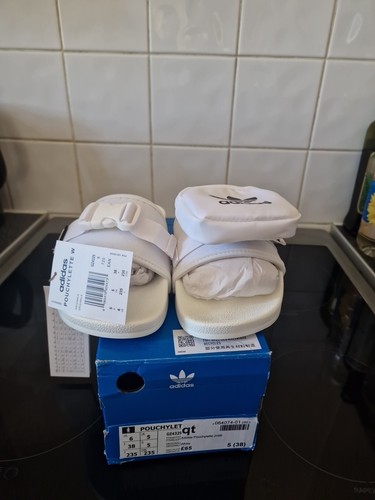 Slide Adidas con custodia piccola taglia 5 junior bianco