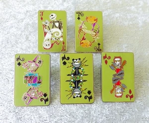 5 prendedores misteriosos de cartas de juego de Pesadilla antes de Navidad de Disney Jack Pumpkin Teddy - Imagen 1 de 4