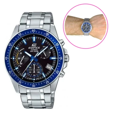 Edificio EFV-540D-1A2VUEF Orologio Cronografo Acciaio Inossidabile Neobrite Data - Immagine 1 di 4