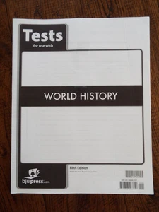 BJU Press World History Tests Fifth Edition - Imagen 1 de 1