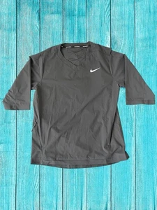 Nike Baseball 3/4 Sleeve Gray Pullover Windshirt Jacket Mens Lg - Picture 1 of 10