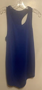 Unbranded Athletic Tank top Blue Size Medium US (XL China) Poly / stretch NWOT - Picture 1 of 5