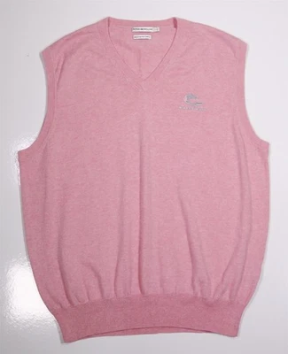 Peter Millar Ocean Forest Golf Club Mens Cotton Cashmere Sweater Vest Large - Image 1 of 4
