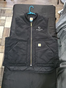 Carhartt gesteppte gefütterte Canvas Weste Herren Gr. XL schwarz Full Zip Workwear V01 BLK - Bild 1 von 5