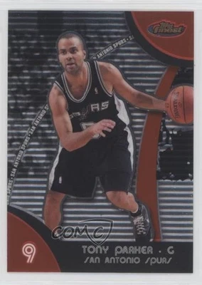 2007-08 Topps Finest Tony Parker #9 HOF - Image 1 of 2