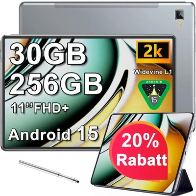 Ultimo tablet da gioco P60 12 pollici 2K 8000 mAh 30 GB + 256 GB tablet Android 15 - Immagine 1 di 4