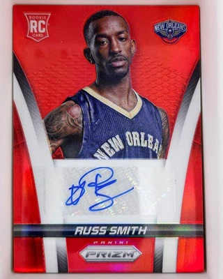 2014-15 Panini Prizm Rookie Autograph Red Russ Smith Rookie Auto 037/199 - Image 1 of 2