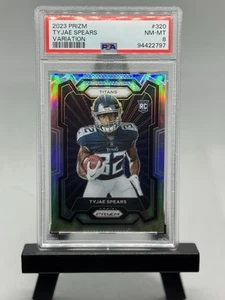 Tyjae Spears Panini Prizm Silver Rookie Variation 2023 PSA 8 #320 - Imagen 1 de 2