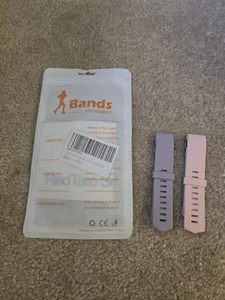 New! Set of 2 - Pink and Purple Replacement Bands for Fitbit Charge 2 Size Small - Picture 1 of 2