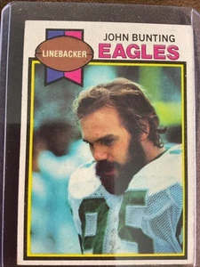 Tarjeta de fútbol americano 1979 Topps - John Bunting #521 Philadelphia Eagles NFL - Imagen 1 de 2