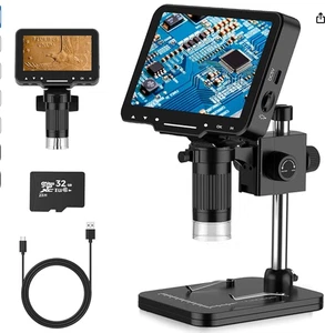 LCD Digital Mikroskop, 4,3 Zoll 1080P 10 Megapixel, 10MP Kamera Videorecorder w - Bild 1 von 7